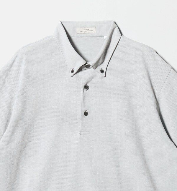 UNITED ARROWS green label relaxing「プライムフレックス ドット メッシュ ボタンダウン ビズポロ ポロシャツ -ストレッチ・吸水速乾・通気性-」|ポロシャツ|