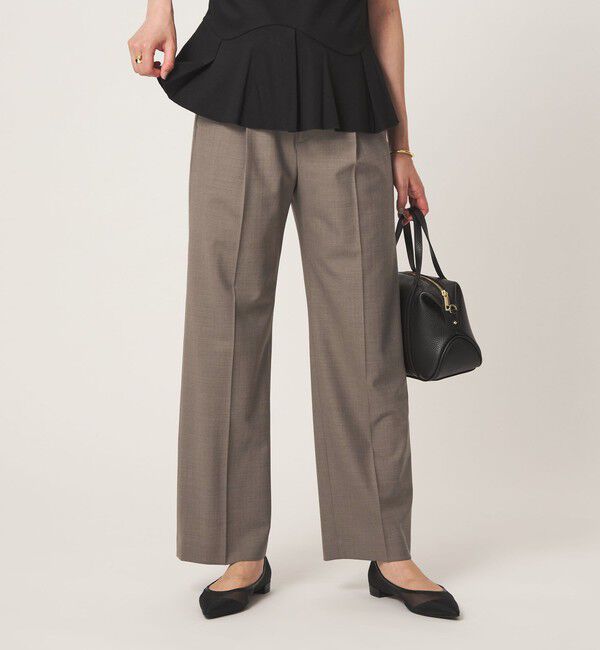 UNITED ARROWS green label relaxing「［size SHORT/TALLあり］カチリラ ストレート パンツ ウォッシャブル ストレッチ」|スラックス|