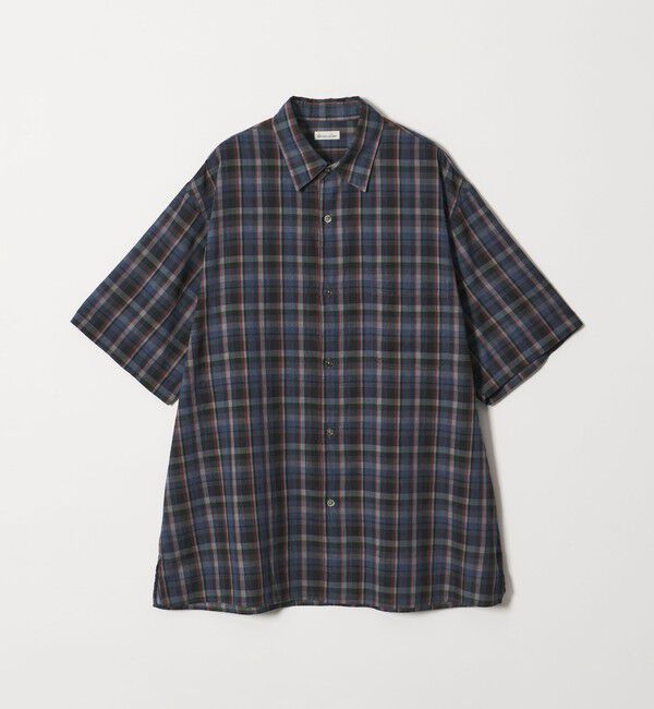 STEVEN ALAN「＜Steven Alan＞ マドラスチェック レギュラーカラー ショートスリーブ シャツ BOX」|シャツ・ブラウス|ROYAL