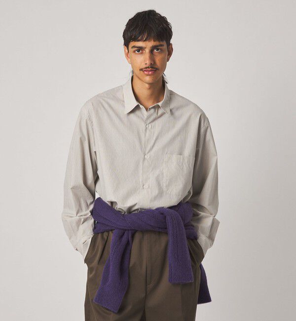STEVEN ALAN「＜Steven Alan＞ 60 コンパクト ストライプ レギュラーカラー シャツ LOOSE」|シャツ・ブラウス|