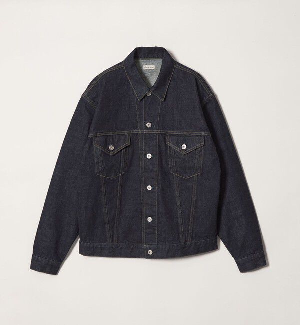 STEVEN ALAN「＜Steven Alan＞ 13.5oz デニム トラッカー ジャケット」|ブルゾン・スタジャン|NAVY