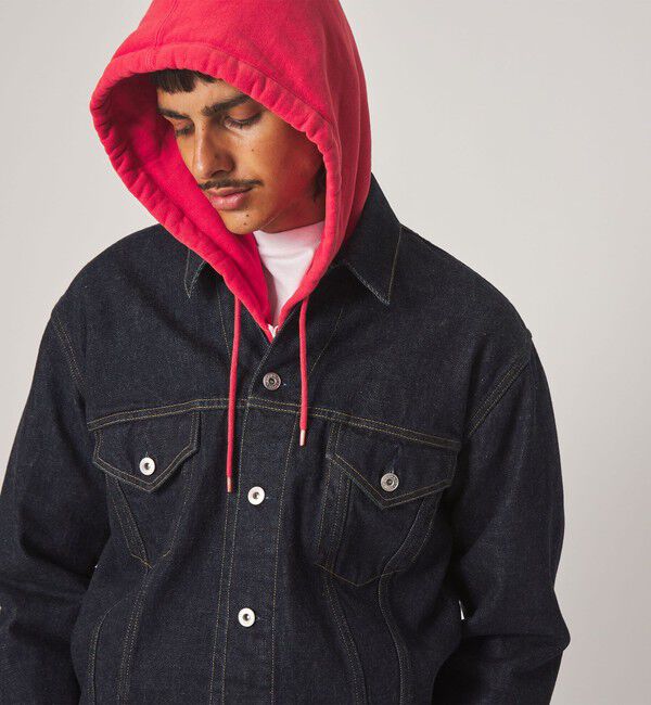 STEVEN ALAN「＜Steven Alan＞ 13.5oz デニム トラッカー ジャケット」|ブルゾン・スタジャン|