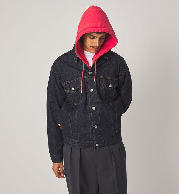 STEVEN ALAN「＜Steven Alan＞ 13.5oz デニム トラッカー ジャケット」|ブルゾン・スタジャン|