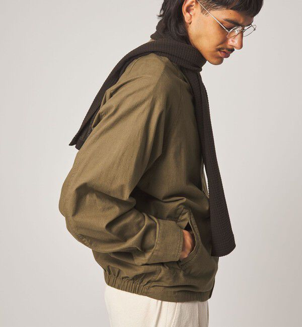 STEVEN ALAN「＜Steven Alan＞ ブラッシュド コットンポプリン ジャケット」|ブルゾン・スタジャン|