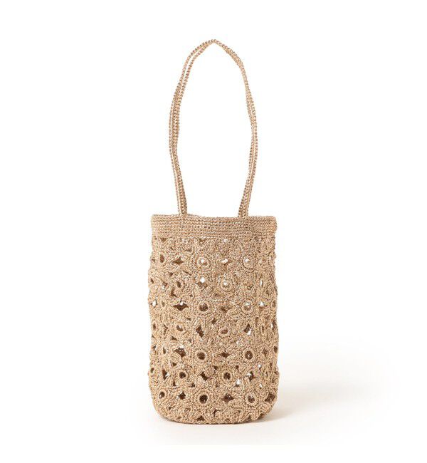Ray BEAMS 「BAGMATI / Flower Bag」|かごバッグ|CHAMPAGNE