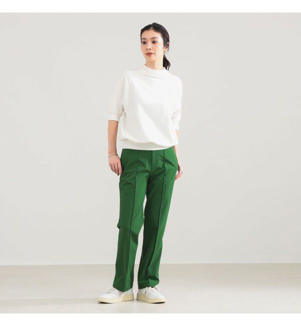 Demi-Luxe BEAMS 「AK+1 / モックネック ハーフスリーブ スウェット」|ニット・セーター|