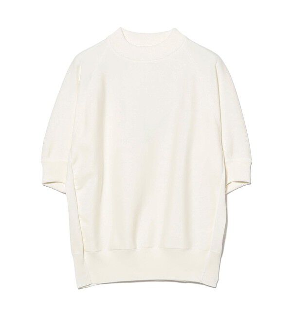 Demi-Luxe BEAMS 「AK+1 / モックネック ハーフスリーブ スウェット」|ニット・セーター|