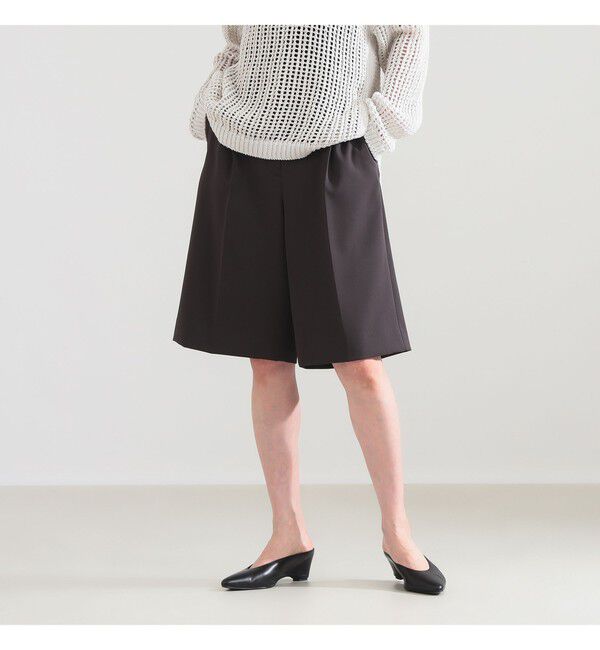 Demi-Luxe BEAMS 「ダブル クロス ショート パンツ」|チノ|CHARCOAL.GREY