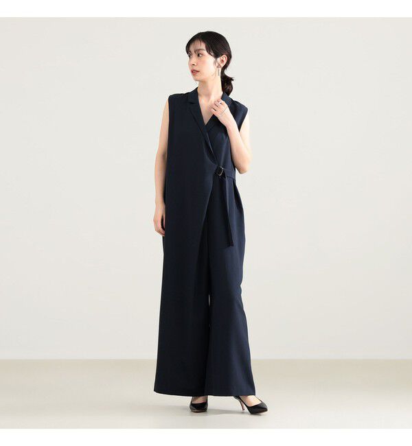 Demi-Luxe BEAMS 「ウエストベルト オールインワン」|オールインワン|NAVY