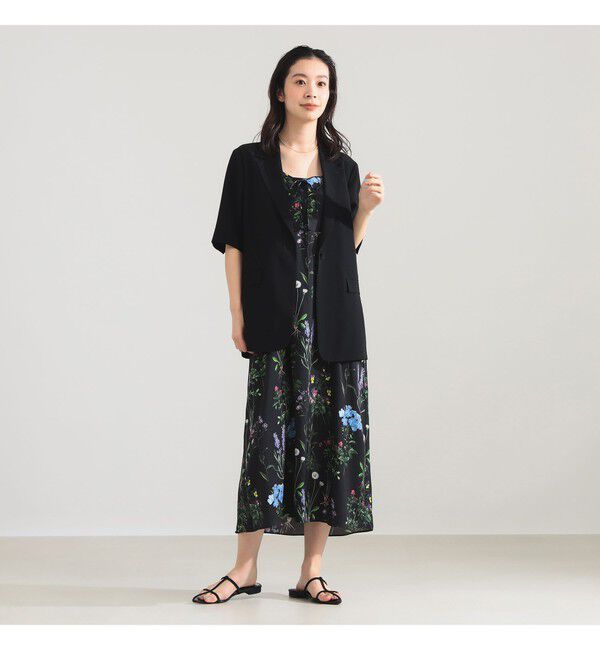 Demi-Luxe BEAMS 「シアー ハーフスリーブ ジャケット」|ダッフルコート|