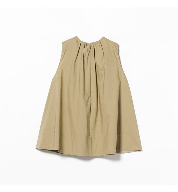 Demi-Luxe BEAMS 「ワイド ヘム ギャザー ノースリーブ ブラウス」|シャツ・ブラウス|