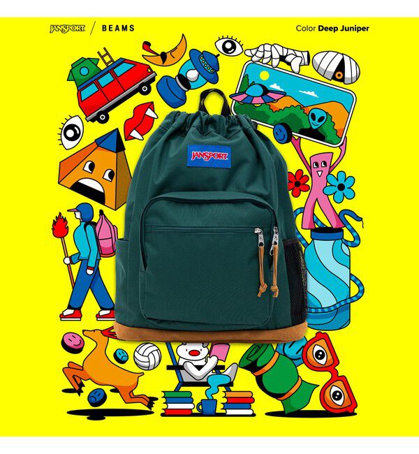 BEAMS「JANSPORT / 別注 Pack & Go」|トートバッグ|DEEP_JUNIPER