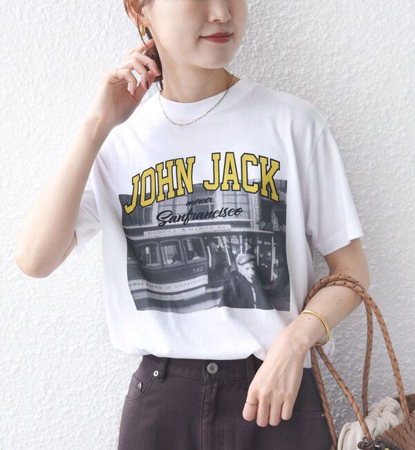 SHIPS for women「J.J.MERCER: プリント TEE」|Tシャツ・カットソー|
