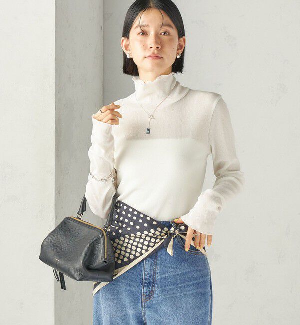 SHIPS for women「《予約》〈手洗い可能〉ドライ テレコ リブ タートルネック」|Tシャツ・カットソー|
