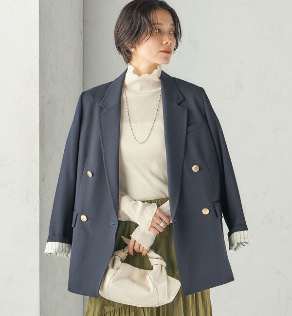 SHIPS for women「《予約》〈手洗い可能〉ドライ テレコ リブ タートルネック」|Tシャツ・カットソー|