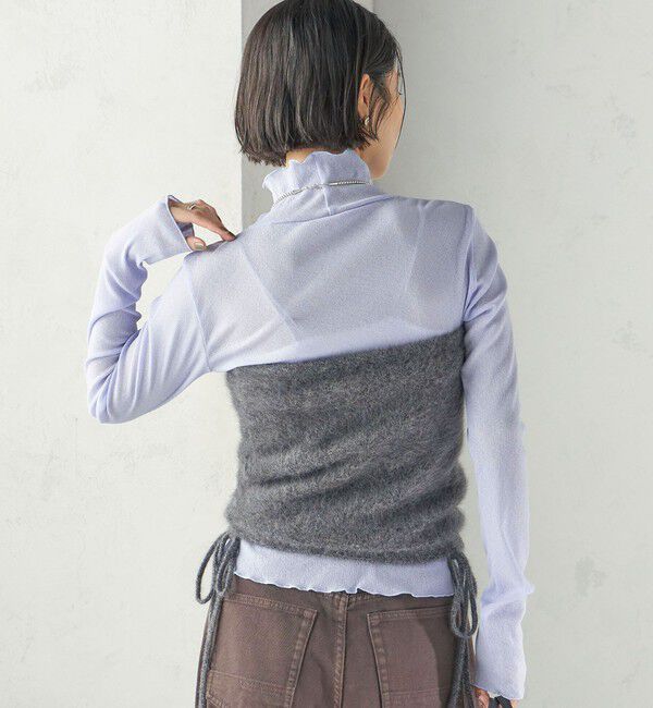 SHIPS for women「《予約》〈手洗い可能〉ドライ テレコ リブ タートルネック」|Tシャツ・カットソー|