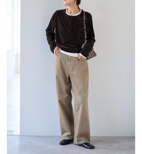 OUTDOOR PRODUCTS Usual Things「≪予約≫シアーベロアレイヤードライクトップス」|Tシャツ・カットソー|