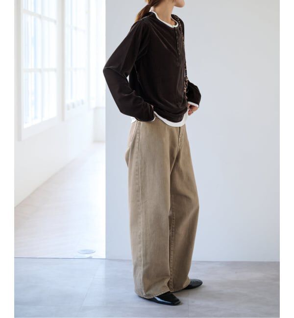 OUTDOOR PRODUCTS Usual Things「≪予約≫シアーベロアレイヤードライクトップス」|Tシャツ・カットソー|