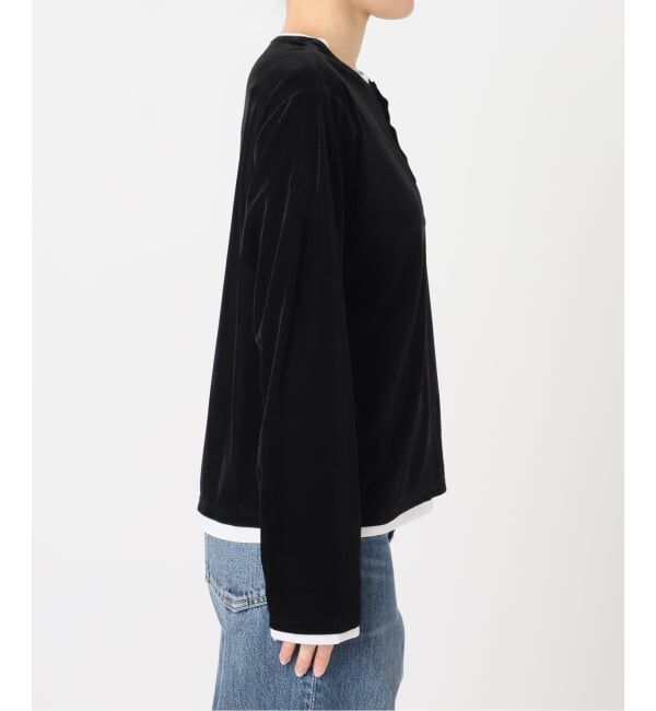 OUTDOOR PRODUCTS Usual Things「≪予約≫シアーベロアレイヤードライクトップス」|Tシャツ・カットソー|
