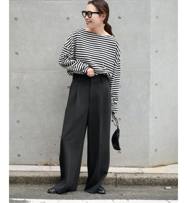 OUTDOOR PRODUCTS Usual Things「≪予約≫MILITARY BORDER WIDE TEE」|Tシャツ・カットソー|