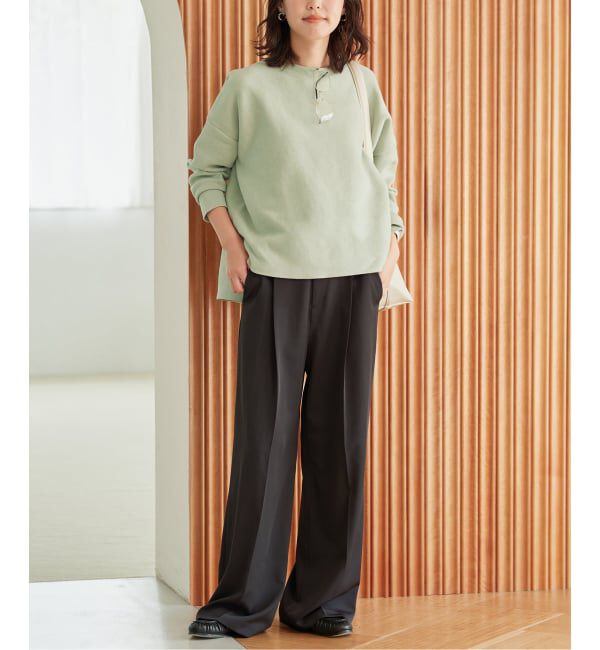 SLOBE IENA「《WEB限定カラーあり/シリーズあり/追加予約》コットンダブルフェイスプルオーバー」|ニット・セーター|