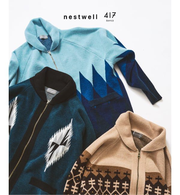 417 EDIFICE「【NESTWELL / ネストウェル】417別注 カウチンニット」|カーディガン|