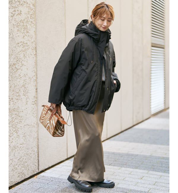 Spick and Span「《追加予約》2WAY撥水ダウンハーフコート」|ダウン|