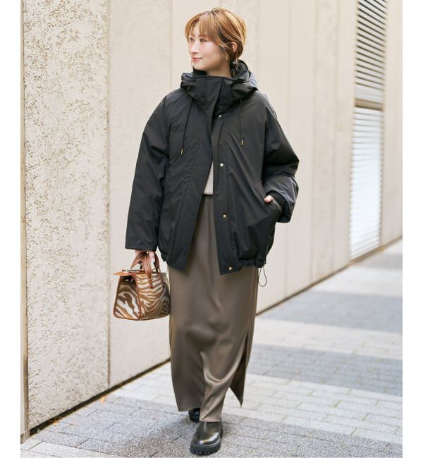 Spick and Span「《追加予約》2WAY撥水ダウンハーフコート」|ダウン|