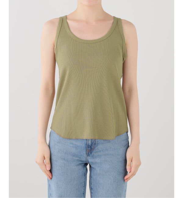 FRAMeWORK「RIB TUNK TOP」|タンクトップ|ベージュ