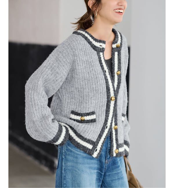 FRAMeWORK「≪一部カラーWEB限定 / 予約≫BICOLOR CARDIGAN」|カーディガン|