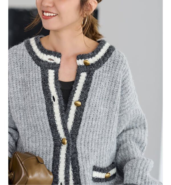 FRAMeWORK「≪一部カラーWEB限定 / 予約≫BICOLOR CARDIGAN」|カーディガン|