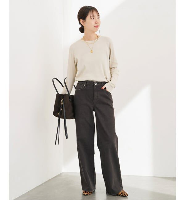 Spick and Span「《予約》テレコジャージーボートネックプルオーバー」|Tシャツ・カットソー|