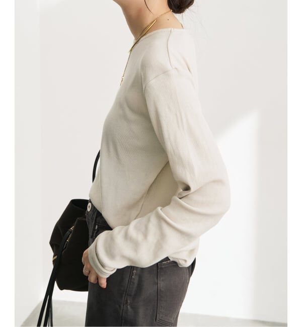 Spick and Span「《予約》テレコジャージーボートネックプルオーバー」|Tシャツ・カットソー|
