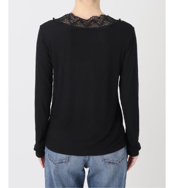 Spick and Span「《予約》レースドッキングVネックインナー」|Tシャツ・カットソー|