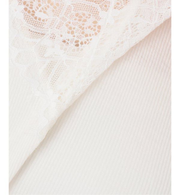 Spick and Span「《予約》レースドッキングVネックインナー」|Tシャツ・カットソー|