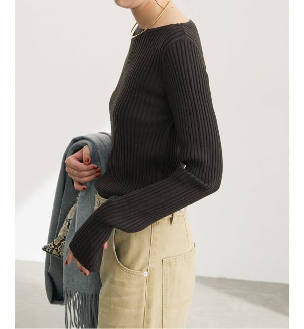 Spick and Span「《予約》リブニットプルオーバー」|ニット・セーター|