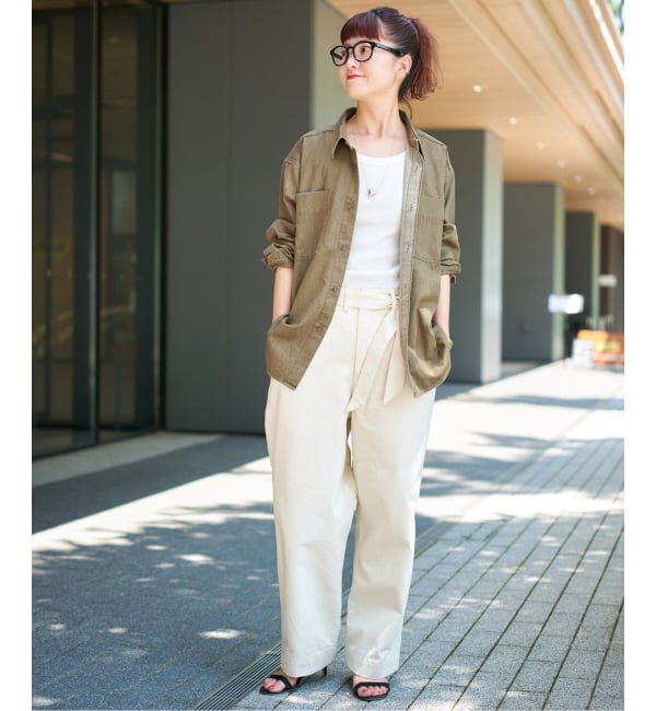 Spick and Span「《追加予約》ライトオンスデニムシャツ」|シャツ・ブラウス|