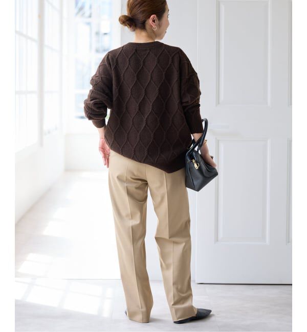 Spick and Span「《予約》2WAYストレッチスリムストレートパンツ」|スラックス|