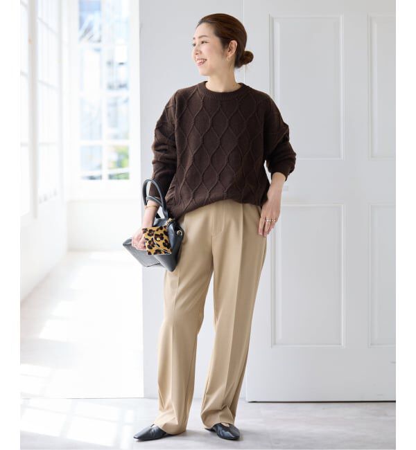 Spick and Span「《予約》2WAYストレッチスリムストレートパンツ」|スラックス|