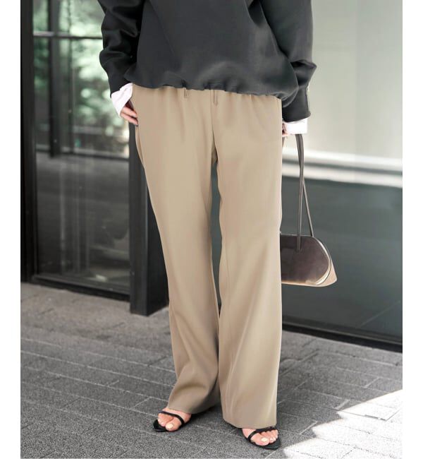 Spick and Span「《予約》ツイルイージーパンツ」|スラックス|