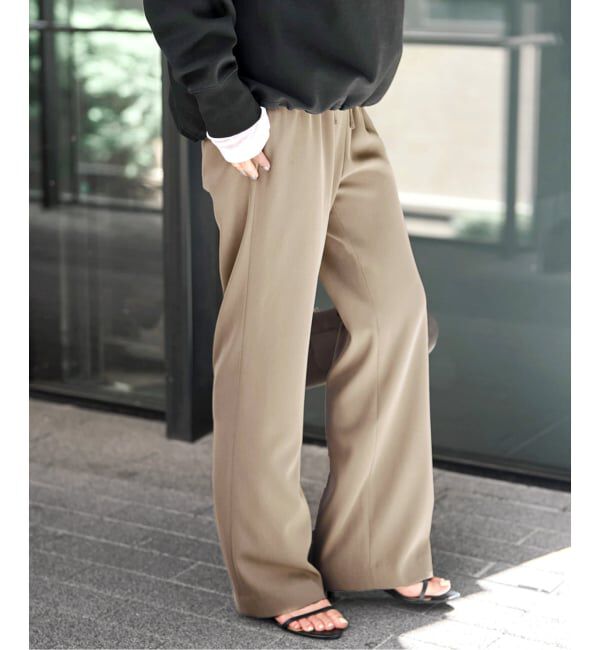 Spick and Span「《予約》ツイルイージーパンツ」|スラックス|