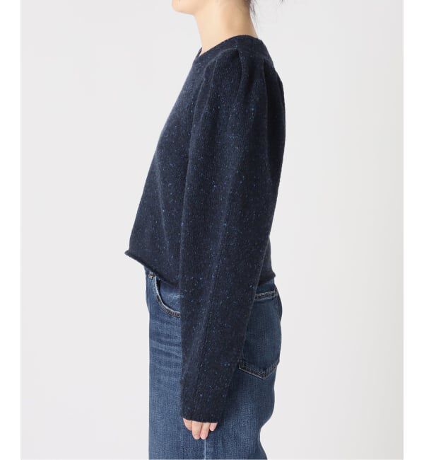 Spick and Span「《予約》ショルダーパフクルーネックプルオーバー」|ニット・セーター|