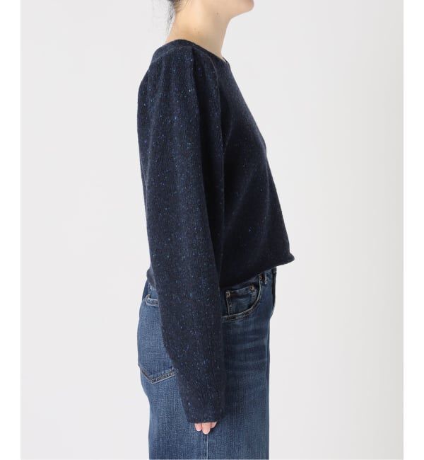 Spick and Span「《予約》ショルダーパフクルーネックプルオーバー」|ニット・セーター|