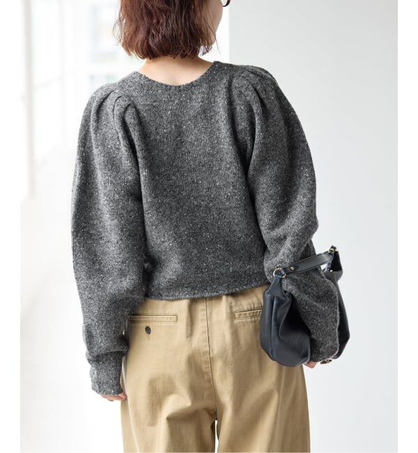 Spick and Span「《予約》ショルダーパフクルーネックプルオーバー」|ニット・セーター|