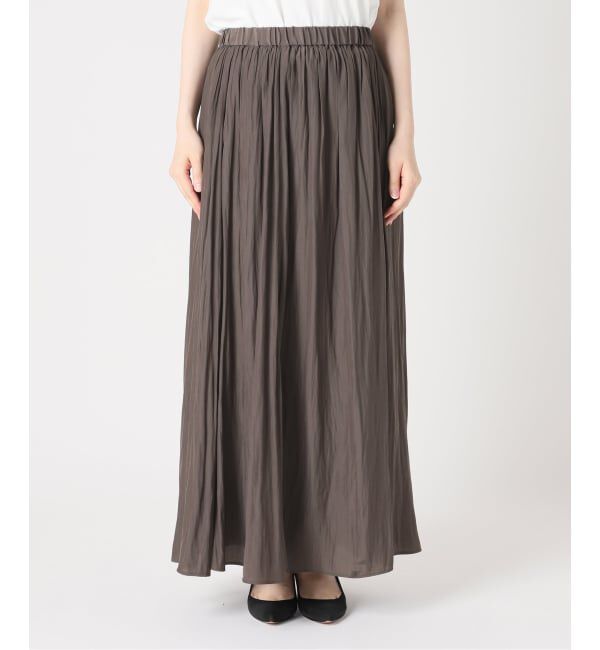 Spick and Span「《予約》シルキークロススカート」|スカート|