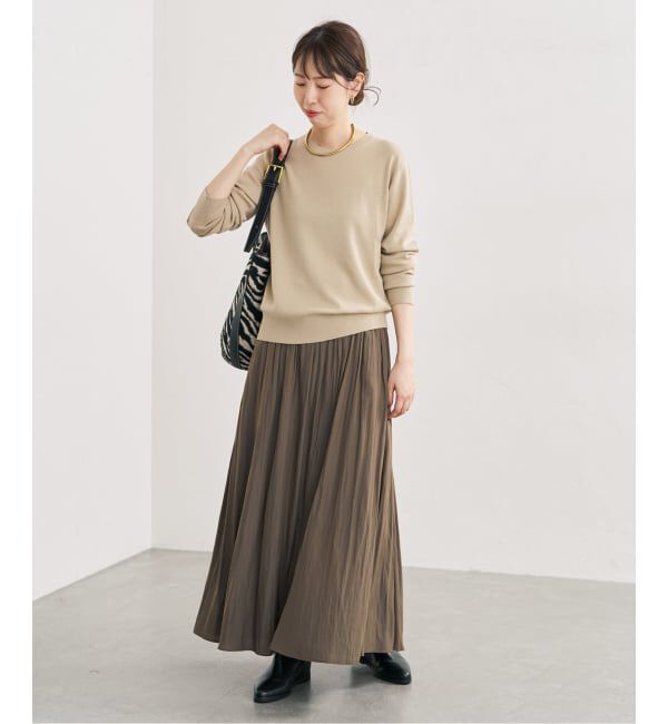Spick and Span「《予約》シルキークロススカート」|スカート|