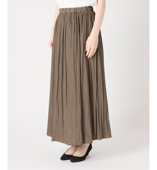 Spick and Span「《予約》シルキークロススカート」|スカート|