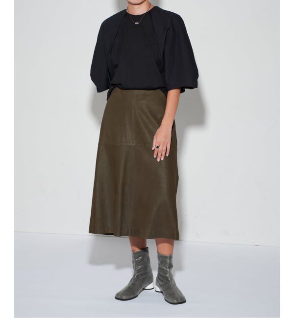 GRISE「《予約/WEB+一部店舗限定》GRISE3cmレザーCURVYショートブーツ」|ショートブーツ|