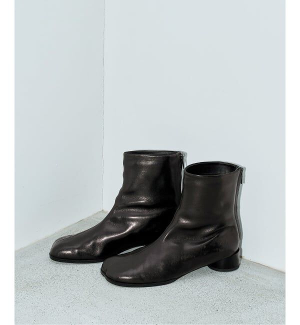 GRISE「《予約/WEB+一部店舗限定》GRISE3cmレザーCURVYショートブーツ」|ショートブーツ|