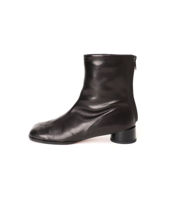 GRISE「《予約/WEB+一部店舗限定》GRISE3cmレザーCURVYショートブーツ」|ショートブーツ|